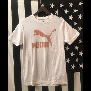 Puma White Short Sleeve Shirt